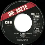 7inch Vinyl Single - Die Ärzte - Du Willst Mich Küssen
