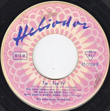 Die Akkordeon-Melodiker - Tip-Top IV