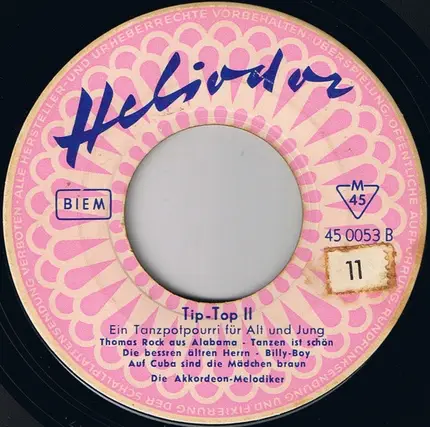 Die Akkordeon-Melodiker - Tip-Top II