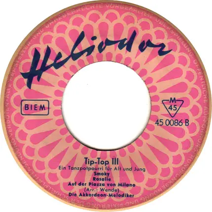 Die Akkordeon-Melodiker - Tip-Top III