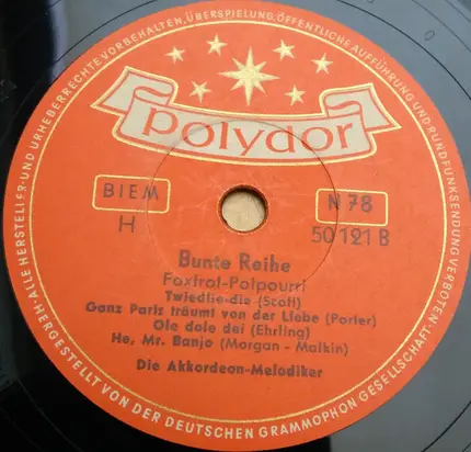 Die Akkordeon-Melodiker - Bunte Reihe