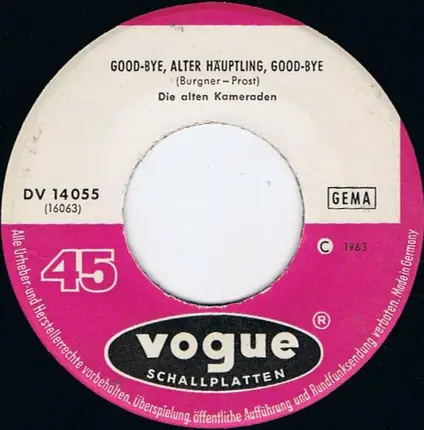 Die Alten Kameraden - Good-Bye, Alter Häuptling, Good-Bye / Beim Boccia