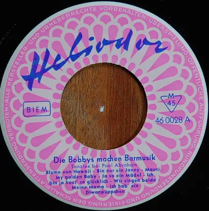 Die Bobbys - Die Bobbys Machen Barmusik - Ein Rhytmisches Tanzpotpourri