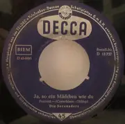 7inch Vinyl Single - Die Benicarlos - Hugo Strasser Und Sein Tanzorchester / Die Serenaders - Irgendwo Im Fernen Java / Ja, So Ein Mädchen Wie Du