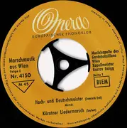 7inch Vinyl Single - Die Gardemusik Wien - Marschmusik Aus Wien (Folge 1) - Mono