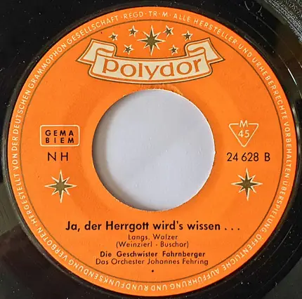 Die Geschwister Fahrnberger - Hoch In Den Bergen / Ja, Der Herrgott Wird's Wissen...