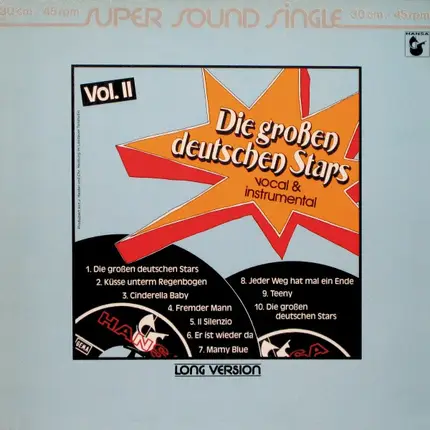 Die Großen Deutschen Stars Auf 45 - Die Großen Deutschen Stars Vol. II