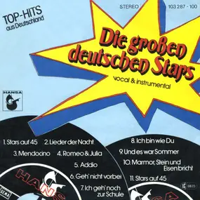 Die Großen Deutschen Stars Auf 45 - Die Großen Deutschen Stars