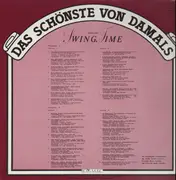 Double LP - Die großen deutschen Tanzorchester der 30er und 40er Jahre - Swing Time - Das schönste von Damals