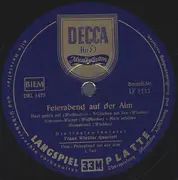 10'' - Die Fidelen Inntaler , Franz Winkler-Quartett - Feierabend Auf Der Alm