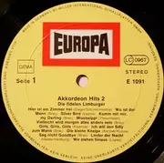 LP - Die Fidelen Limburger - Akkordeon Hits 2 - Yellow label