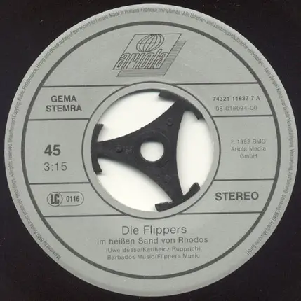 Die Flippers - Im Heißen Sand Von Rhodos