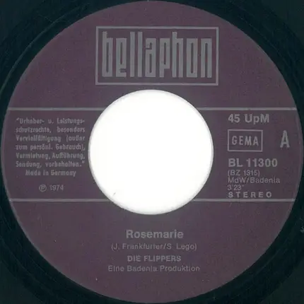 Die Flippers - Rosemarie