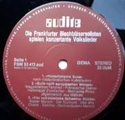 LP - Die Frankfurter Blechbläsersolisten - Spielen Konzertante Volkslieder