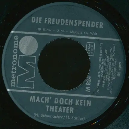 Die Freudenspender - Ohne Arbeit Kann Ich Leben