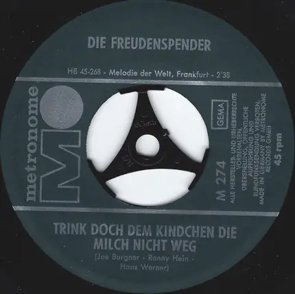 Die Freudenspender - Trink' Doch Dem Kindchen Die Milch Nicht Weg