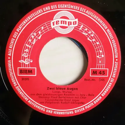 Die Kolibris , Fred Bertelmann Und Kinderchor - Seemann, Wo Ist Deine Heimat / Zwei Blaue Augen