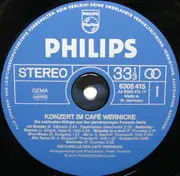 LP - Die Kapelle Des Café Wernicke - Konzert Im Café Wernicke