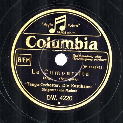 Die Kastilianer - La Cumparsita / Queja Pampera