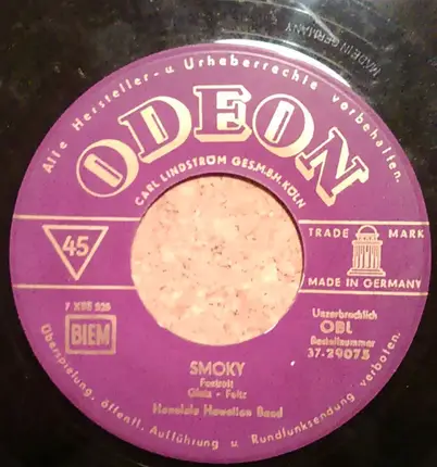 Die Honolulu Hawaiian Band - Smoky / Drei Braune Mädchen