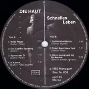 12inch Vinyl Single - Die Haut - Schnelles Leben