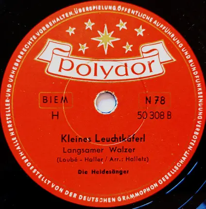 Die Heidesänger - Kleiner Waldfink / Kleines Leuchtkäferl