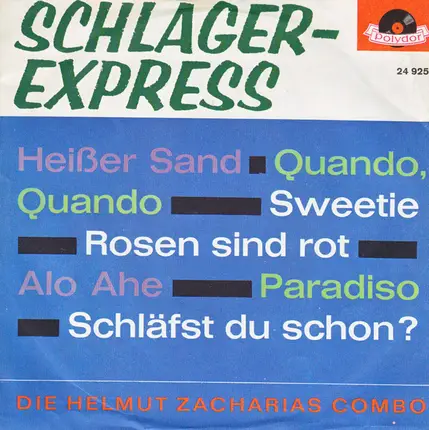 Die Helmut Zacharias Combo - Schlager-Express