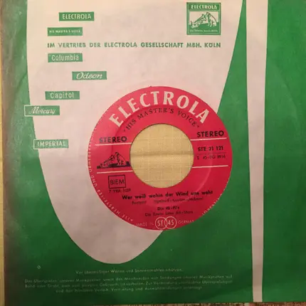 Die Hi - Fi's - Tausend Sterne leuchten / Wer weiß wohin der Wind uns weht