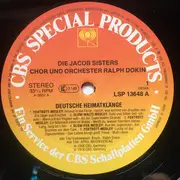 LP - Die Jacob Sisters , Chor Und Orchester Ralph Dokin - Deutsche Heimatklänge - Signed
