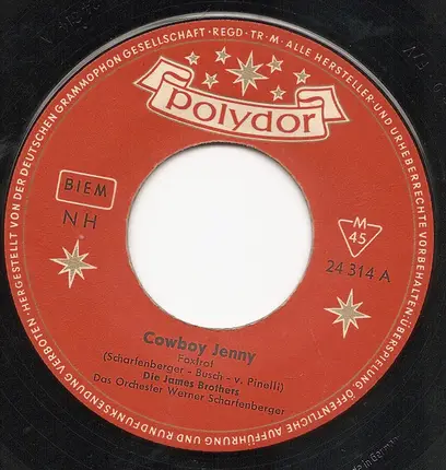 Die James Brothers - Cowboy Jenny / Rosemarie