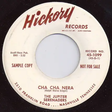 Die Jupiter Serenaders - Cha Cha Nera