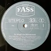 LP - Die Original-Böhmerwald-Musikanten , Das Gesangsduo Horak Und Alo Schnurrer - So Klingt's Im Böhmerwald