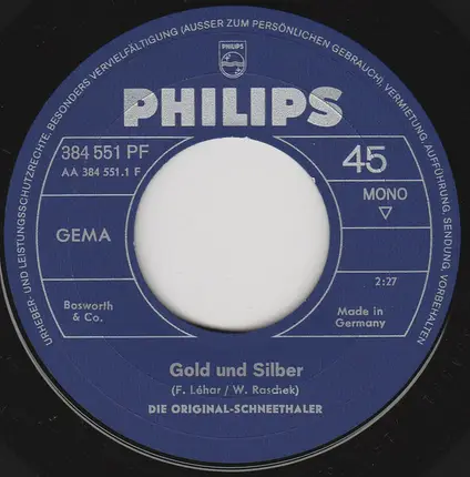 Die Original-Schneethaler - Gold Und Silber
