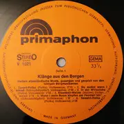 LP - Die Lustigen Bergmusikanten - Klänge Aus Den Bergen