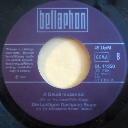 Die Lustigen Dachauer Buam Und Die Blaskapelle Werner Theisen - Bayrisches Bier