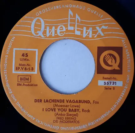 Die Moderatos , Orchester Robby Broos , Fred Ebring - Mitternachtsblues
