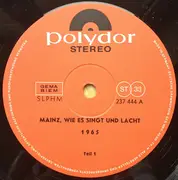 LP - Die Mainzer Hofkapelle - Mainz, Wie Es Singt Und Lacht 1965