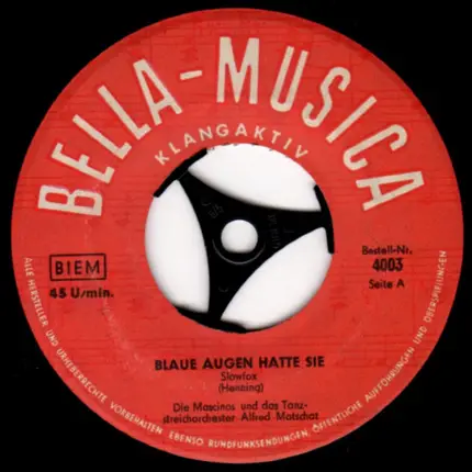 Die Mascinos - Blaue Augen Hatte Sie