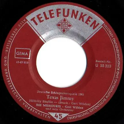Die Missouris - Texas Jimmy / Heute Abend