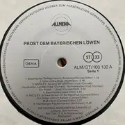 LP - Die Münchener Blaskapelle - Prost Dem Bayerischen Löwen