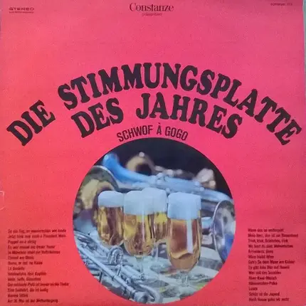 Die Sänger Vom Finsterwalde , Die Lustige Biertischrunde , Die Singenden Saaltöchter - Die Stimmungsplatte Des Jahres