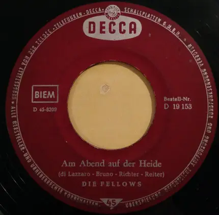 Die Sucu-Singers / Die Fellows - Sucu Sucu / Am Abend Auf Der Heide