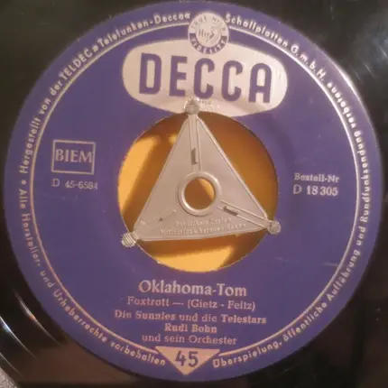 Die Sunnies Und Die Telestars , Rudi Bohn Und Sein Orchester - Thomas Rock Aus Alabama / Oklahoma-Tom