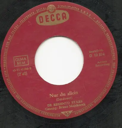 Die Regento Stars - So Eine Nacht Wie Damals