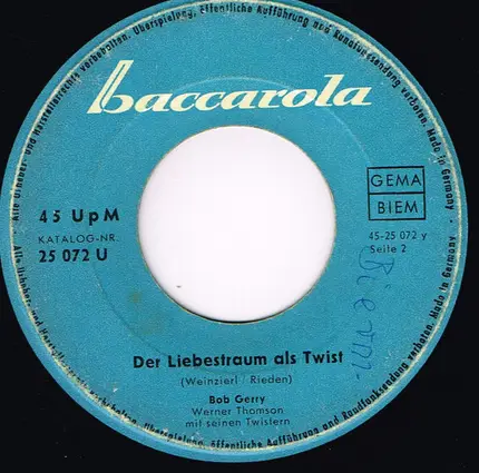 Die Regina-Girls / Bob Gerry - The Peppermint Twist / Der Liebestraum Als Twist