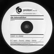 12inch Vinyl Single - Die Telemathiker - Need No Sleep