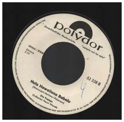 Die Tramps - Die Ukulele Melodie / Hula Hawaiiana Babalu