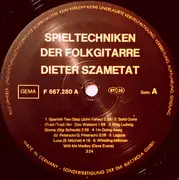 LP - Dieter Szametat - Spieltechniken Der Folkgitarre
