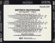 CD - Buxtehude / Wolfgang Rübsam - Das Orgelwerk • Folge 6