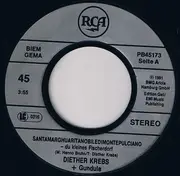 7inch Vinyl Single - Diether Krebs + Gundula - Santamarghuaritanobiledimontepulciano - Du Kleines Fischerdorf